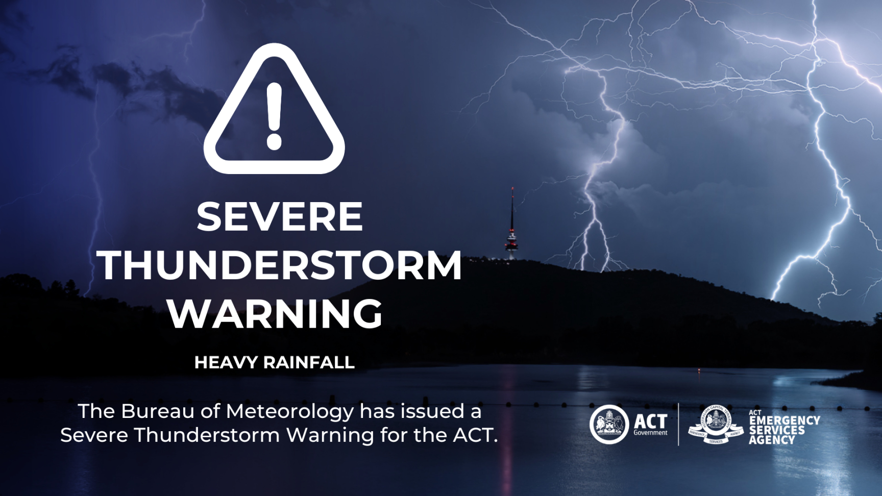 image.title Severe Thunderstorm Warning - ACT  ACT Emergency Services Agency image